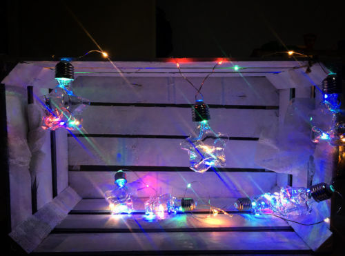 Luci Di Natale Stella.Catena Luminosa Micro Led 8 Lampadine Stella Luci Di Natale Decorazione 2 60 Mt Mania Shop